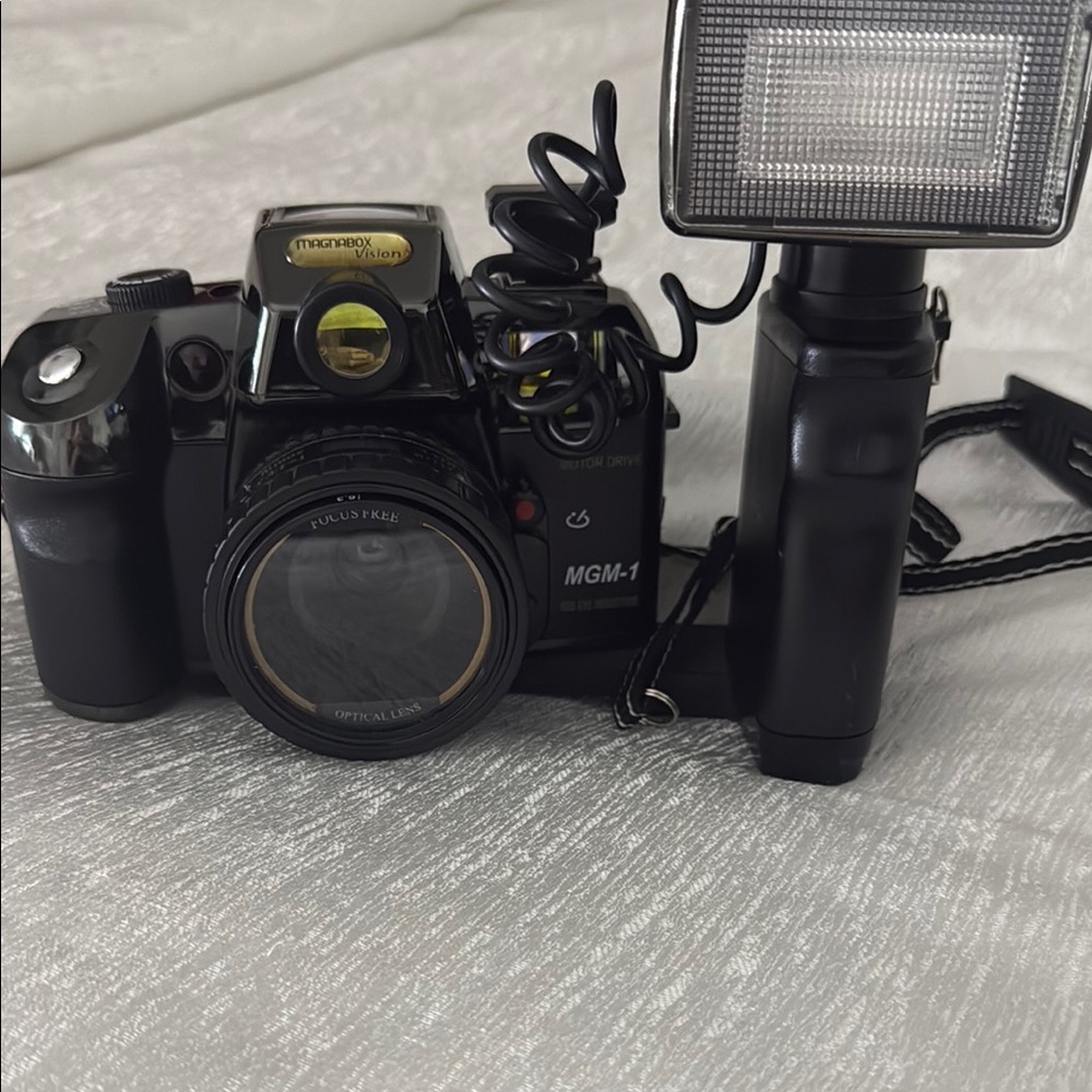 Black Camera with Flash
